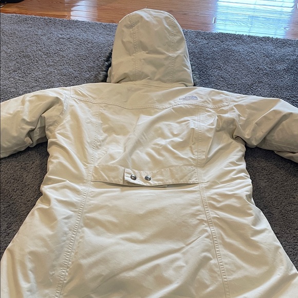 The North Face Women's Cream Hyvent Arctic Parka Down Waterproof Jacket - Picture 8 of 15